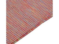 Clicnbuy Alfombra De Exterior^Alfombra de exterior de tejido plano 120x170 cm Rojo