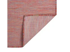 Clicnbuy Alfombra De Exterior^Alfombra de exterior de tejido plano 120x170 cm Rojo