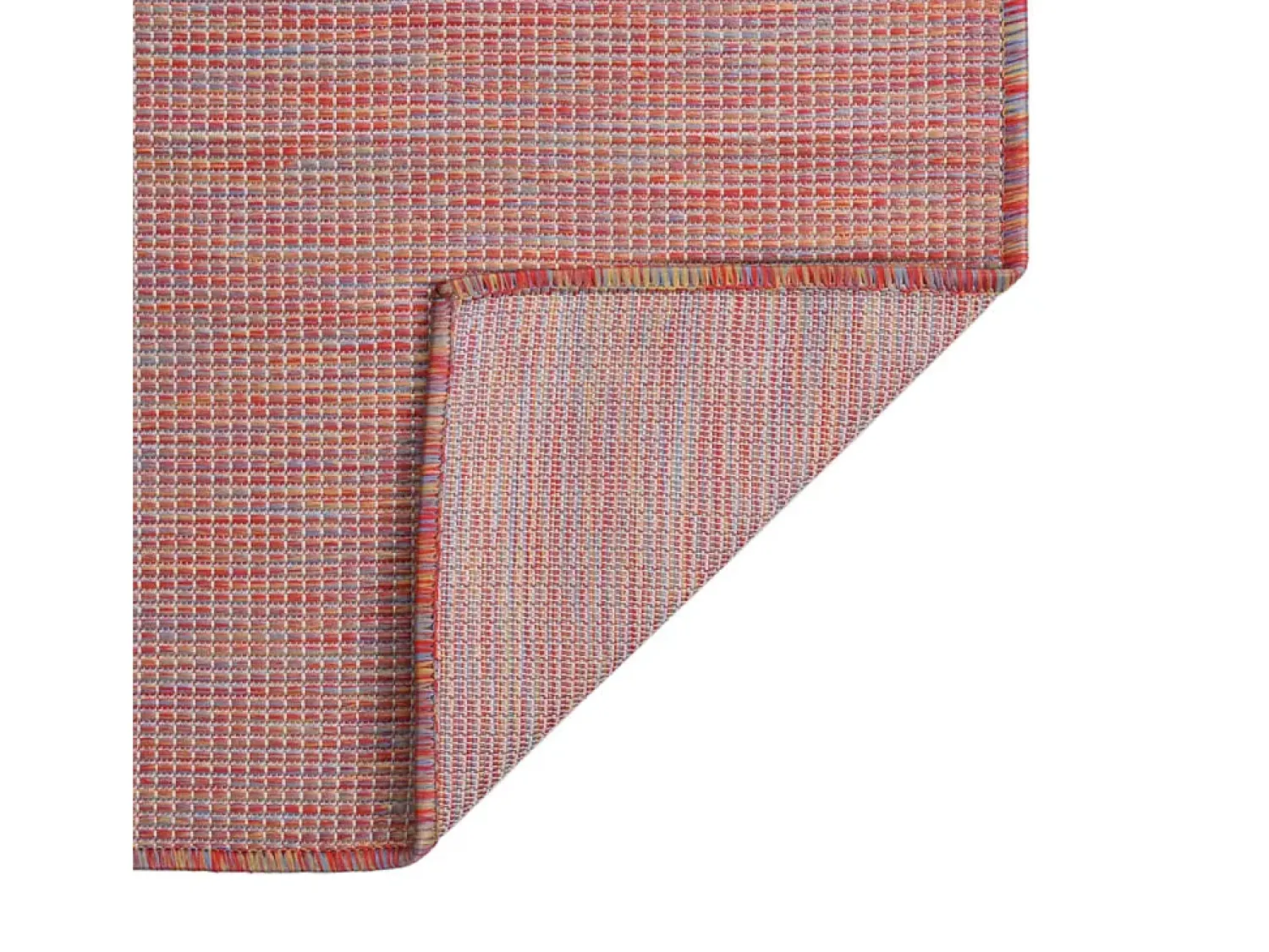 Clicnbuy Alfombra De Exterior^Alfombra de exterior de tejido plano 120x170 cm Rojo