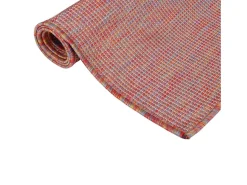 Clicnbuy Alfombra De Exterior^Alfombra de exterior de tejido plano 120x170 cm Rojo