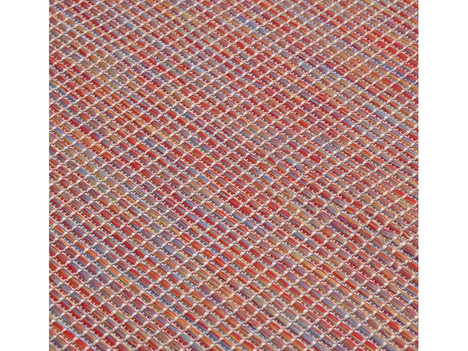 Clicnbuy Alfombra De Exterior^Alfombra de exterior de tejido plano 120x170 cm Rojo