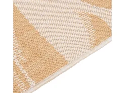 Alfombra De Cocina^Alfombra de exterior de tejido plano con estampado de hojas, 200 x 280 cm Amarillo