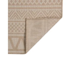 Online Clicnbuy Alfombra de exterior de tejido plano rayas marrones 200x280 cm Marru00f3n