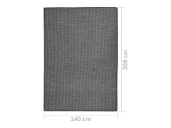 Outlet Clicnbuy Alfombra de exterior de tejido plano 140x200 cm Gris