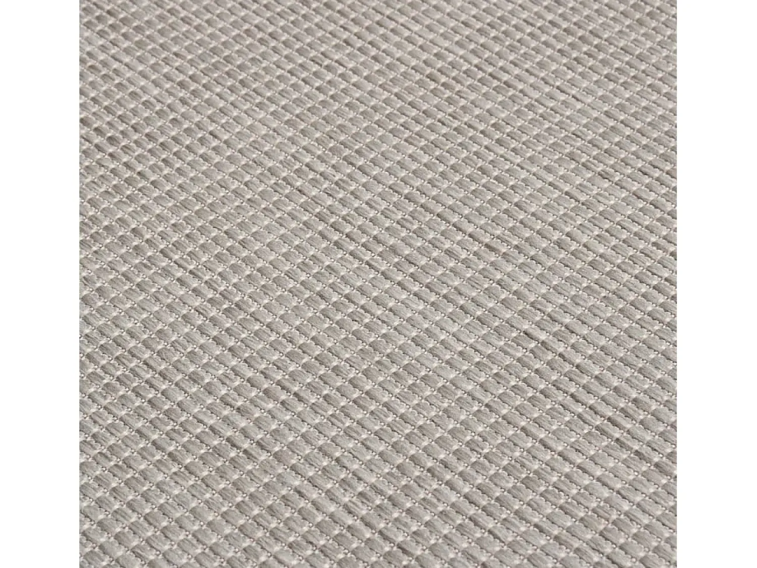 Clicnbuy Alfombra De Exterior^Alfombra de exterior de tejido plano gris taupe 80x250 cm Topo