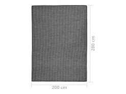 Sale Alfombra de exterior de tejido plano 200x280 cm Gris