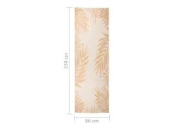 Alfombra de exterior de tejido plano con estampado de hojas de 80 x 250 cm