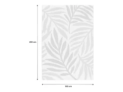 Alfombra de interior/exterior, estampado beige y mostaza, poliéster
