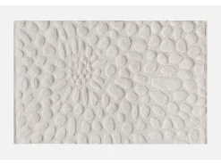 Alfombra de lana 100% tufté a mano con efecto guijarros, 160 x 230, Marfil, ORABEL