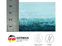 Online Alfombra de lana con degradado de color 160x230 cm Turquesa Wool Comfort Azul turquesa