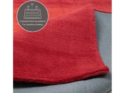 Alfombra De Salón^Alfombra de lana con degradado de color 60x90 cm Wool Comfort Rojo