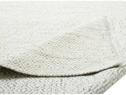 Alfombra de lana de estilo escandinavo 160x230 cm Beige natural Trondheim