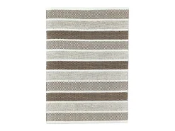 Alfombra de lana de estilo escandinavo 130x190 cm Gris natural Trondheim
