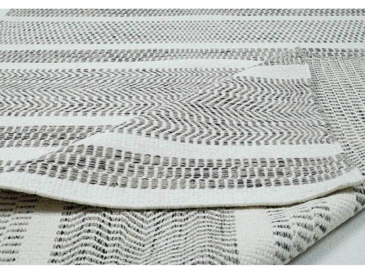 Alfombra De Salón^Alfombra de lana de estilo escandinavo 160x230 cm Gris natural Trondheim Beige