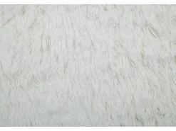 Alfombra de lana natural tejida a mano 180x250 cm Blanco Fluffy