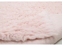 Alfombra De Salón^Alfombra de lana natural tejida a mano 180x250 cm Fluffy Rosa