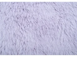 New Alfombra de lana natural tejida a mano 140x190 cm Morado Fluffy Violeta