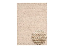 Alfombra de lana reversible tejida a mano 190x290 cm Beige oscuro Alpen