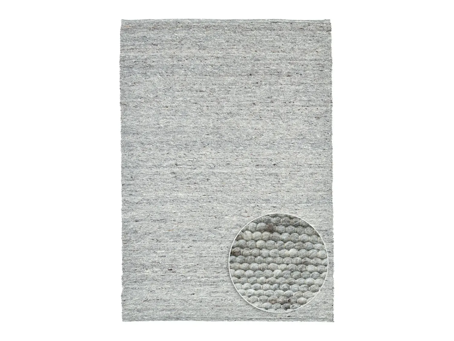 Alfombra De Salón^Alfombra de lana reversible tejida a mano 170x240 cm Gris natural Alpen Beige