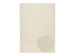 Alfombra de lana reversible tejida a mano 140x200 cm Lana Blanca Alpen