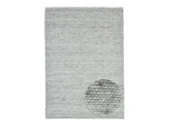 Alfombra De Salón^Alfombra de lana reversible tejida a mano 140x200 cm Gris natural Alpen Beige