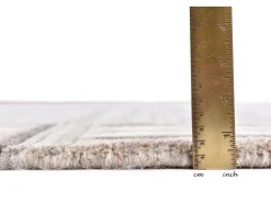 Alfombra de lana tejida a mano 90x160 cm Beige natural Nakarta