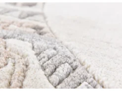 Outlet Alfombra de lana tejida a mano 190x190 cm natural Nakarta Beige