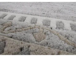 Alfombra de lana tejida a mano 190x290 cm Gris natural Nakarta