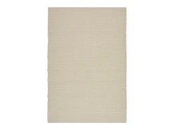 Alfombra de lana tejida a mano reversible 200x250 cm Lana Blanca Alm-Glück Crema