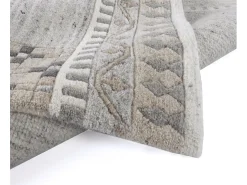Alfombra De Salón^Alfombra de lana tejida a mano 250x350 cm Gris natural Nakarta Beige