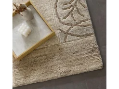 Alfombra de lana tejida a mano 250x350 cm Gris natural Nakarta Beige