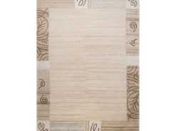Alfombra de lana tejida a mano 250x350 cm Gris natural Nakarta Beige