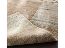 Alfombra de lana tejida a mano 190x290 cm Gris natural Nakarta