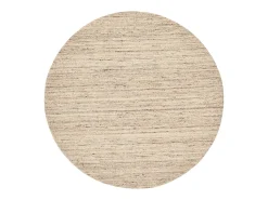Alfombra de lana UNI tejida a mano 100x100 cm Beige natural Pure