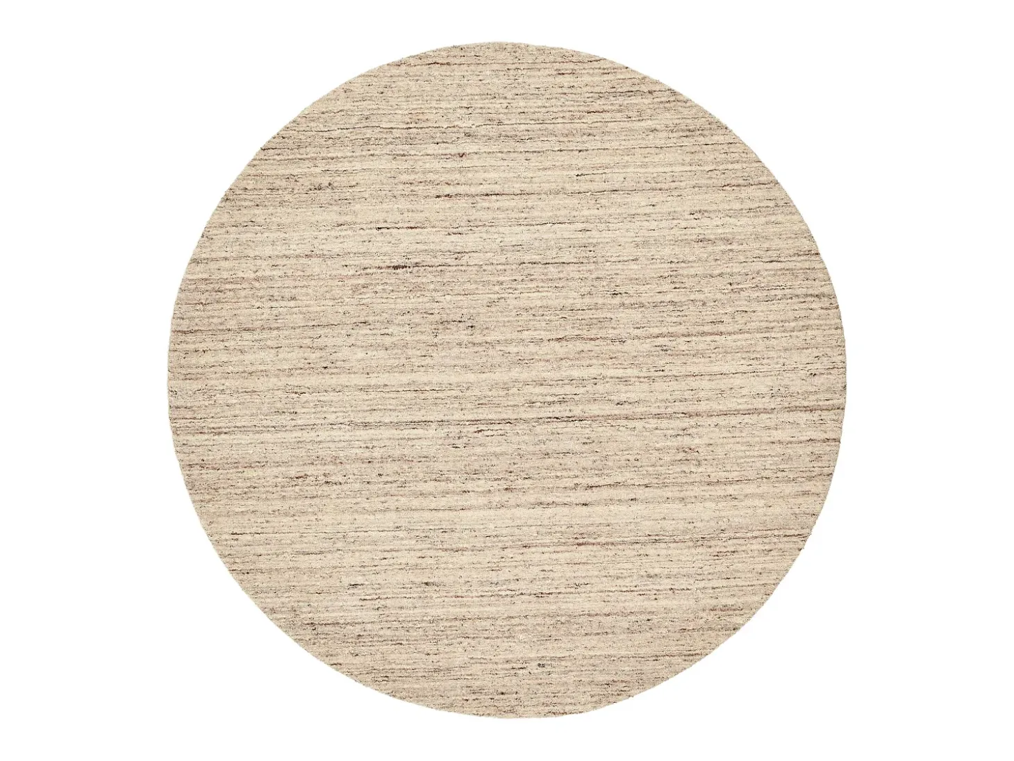 Alfombra de lana UNI tejida a mano 100x100 cm Beige natural Pure