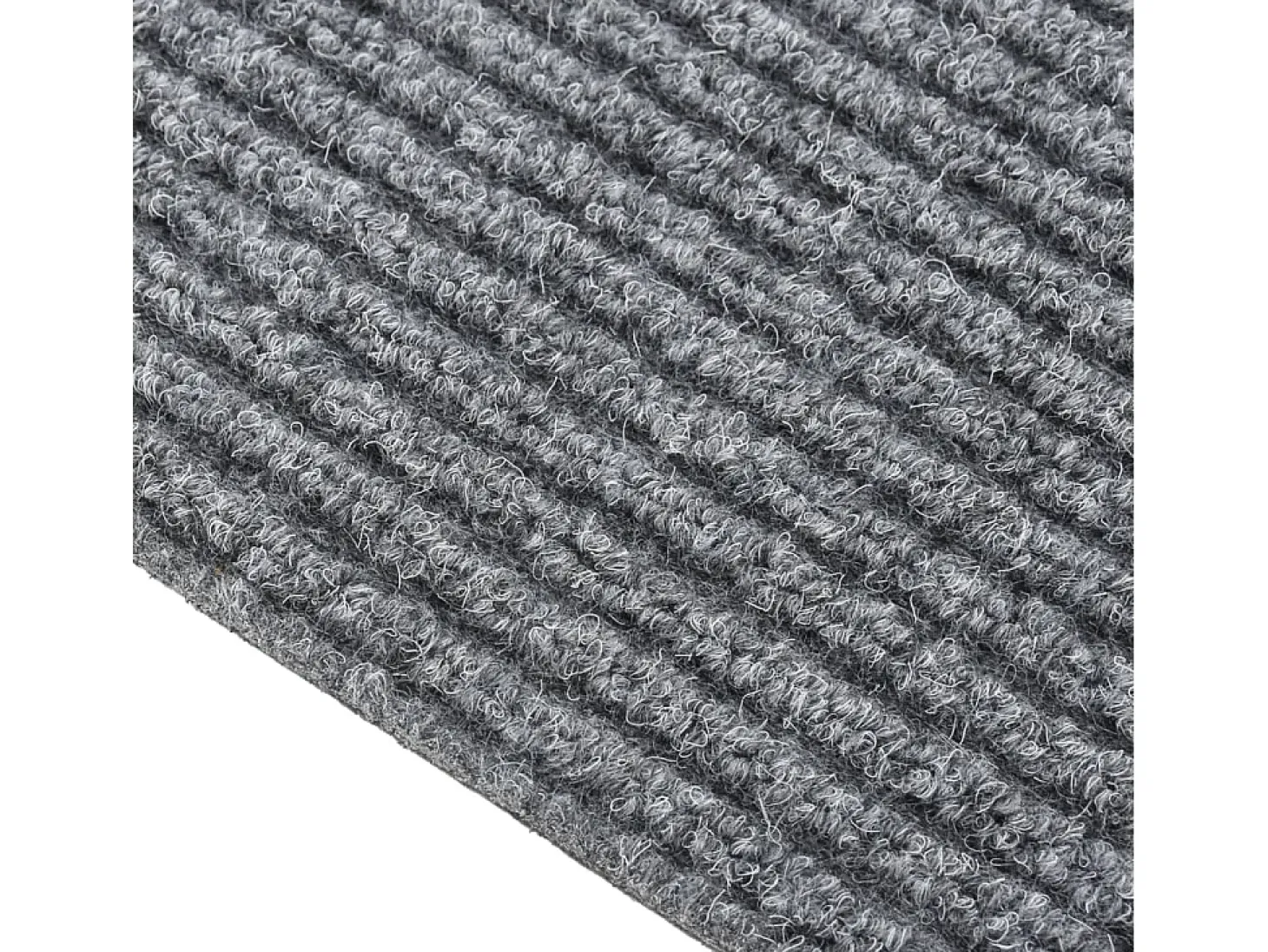 Alfombra de pasillo atrapa suciedad 100x250 cm gris