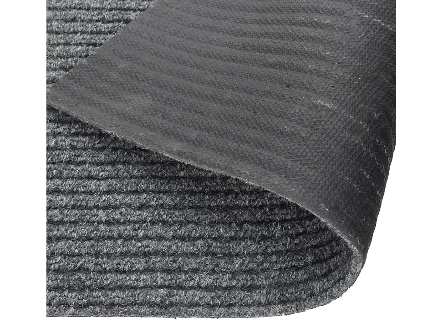 Alfombra de pasillo atrapa suciedad 100x250 cm gris