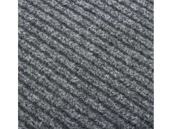 Alfombra de pasillo atrapa suciedad 100x250 cm gris