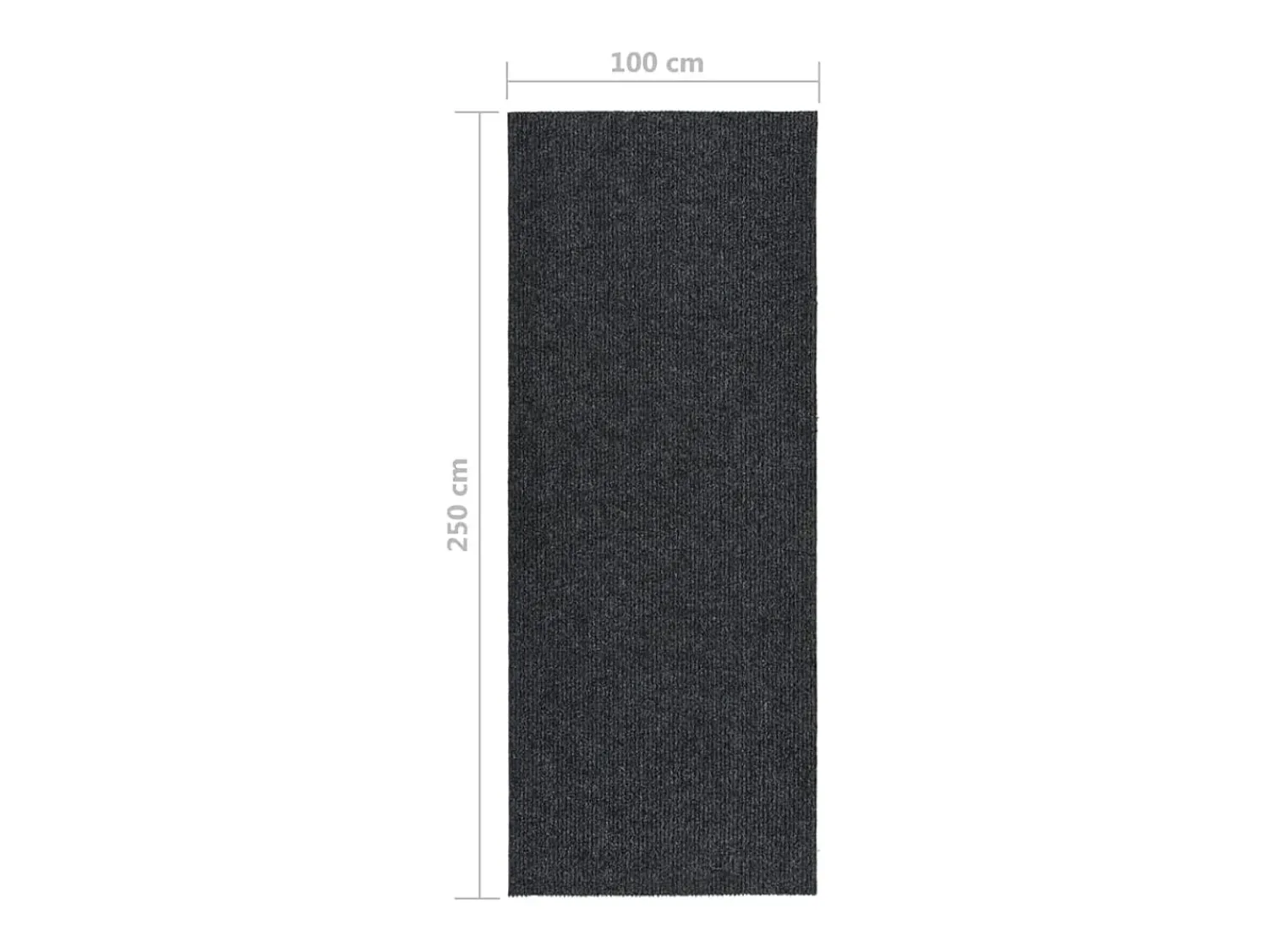Online Clicnbuy Alfombra de pasillo atrapa suciedad 100x250 cm Gris antracita