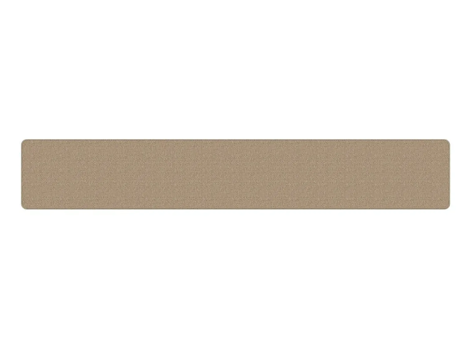 Alfombra de pasillo con aspecto de sisal color arena 50x300 cm ES705884 Marru00f3n