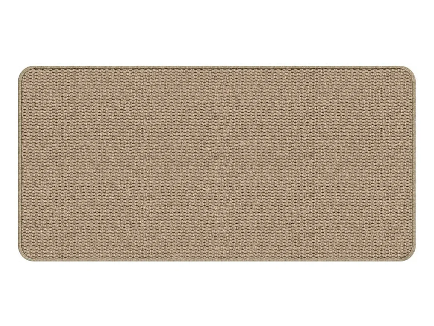 Clicnbuy Alfombra De Pasillo^Alfombra de pasillo con aspecto de sisal color arena 50x100 cm Marru00f3n