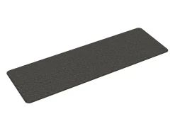 Outlet Alfombra de pasillo con aspecto de sisal color antracita 50x150 cm Gris