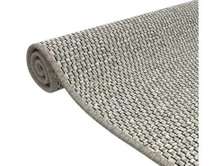 Alfombra de pasillo con aspecto de sisal gris taupe 80x150 cm
