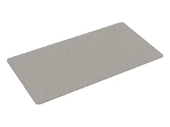 Alfombra de pasillo con aspecto de sisal gris taupe 80x150 cm