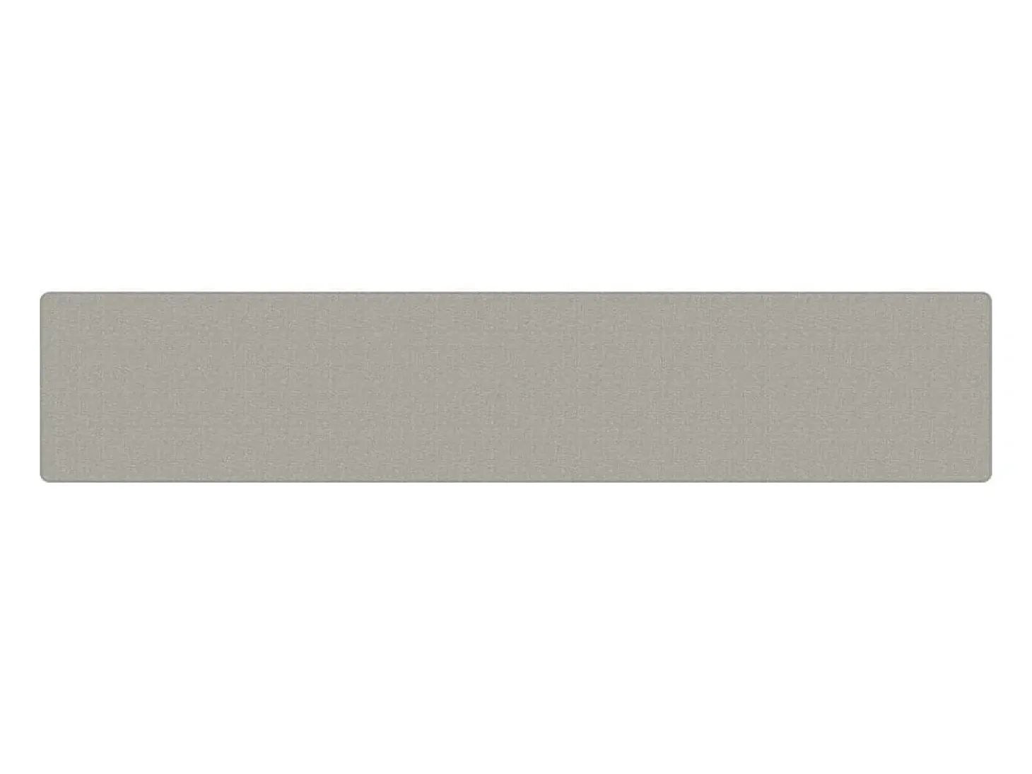 Alfombra de pasillo con aspecto de sisal gris taupe 80x400 cm