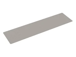 Alfombra de pasillo con aspecto de sisal gris taupe 80x300 cm ES965828