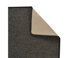 Alfombra de pasillo con aspecto sisal gris antracita 80x150 cm