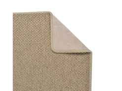 Alfombra de pasillo con aspecto de sisal color arena 80x300 cm