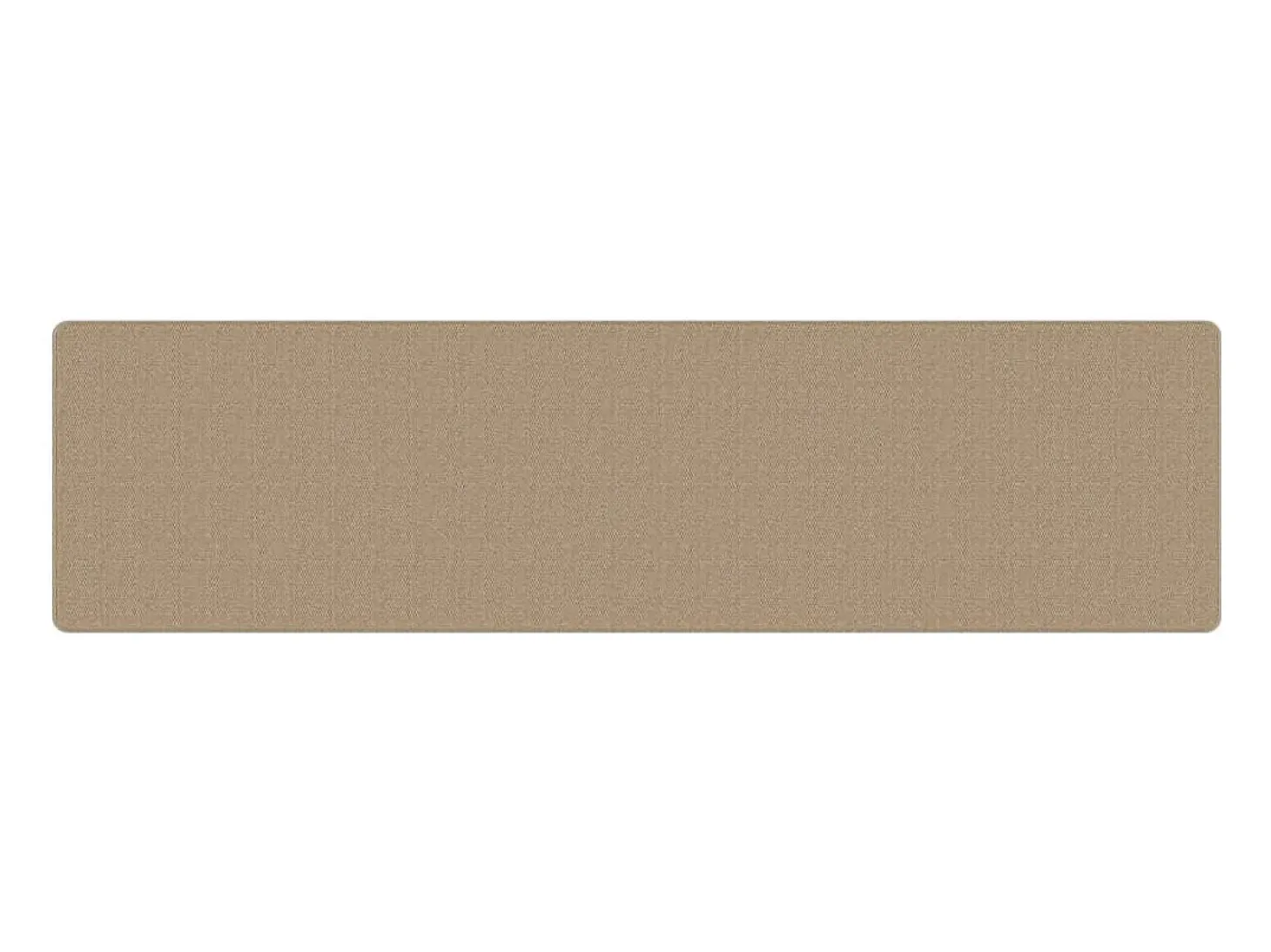 Alfombra de pasillo con aspecto de sisal color arena 80x300 cm