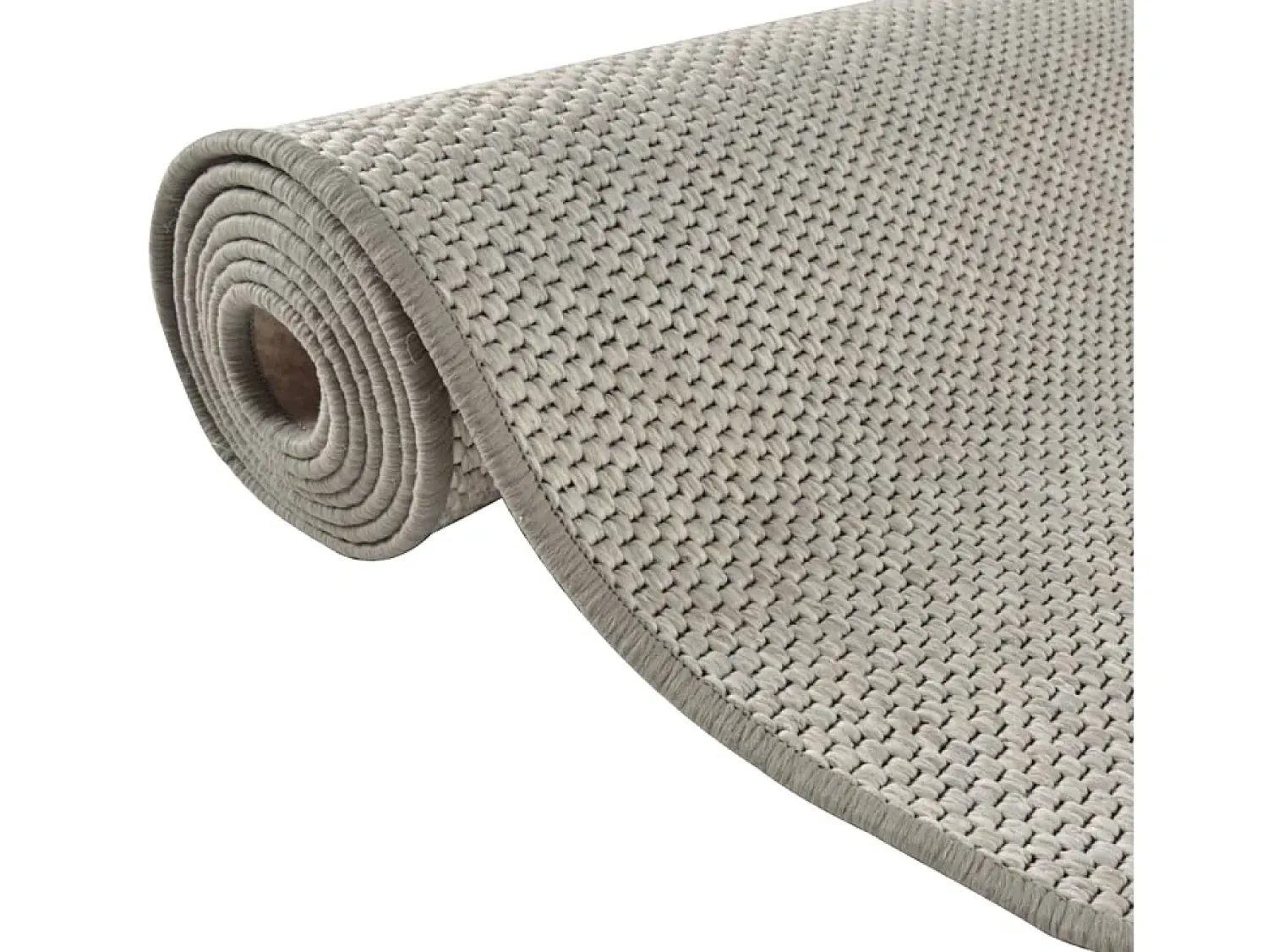 Outlet Alfombra de pasillo con aspecto de sisal gris taupe 50x250 cm ES138209 Topo